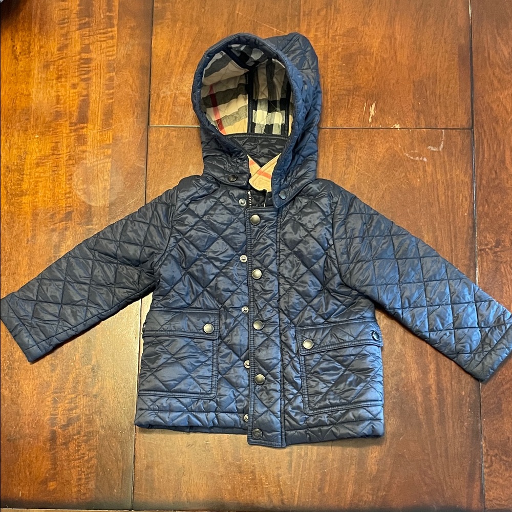 Burberry Quilted Hooded Jacket 18m